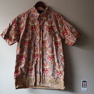 BLEND of America Los Muertos Hawaiian Shirt Size L